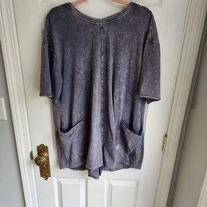 Free People hotshot Tee romper size medium